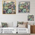 thumbnail image 4 of Designart "Green Red Cactus Scenery I" Floral Cactus Canvas Print, 4 of 5