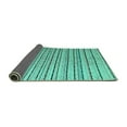thumbnail image 2 of Ahgly Company Indoor Rectangle Abstract Turquoise Blue Modern Area Rugs, 7' x 9', 2 of 4
