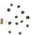 thumbnail image 3 of Creative Co-Op Decorative Paper Folding Honeycomb Ornaments with DIY Garland String, Grey Color, Set of 12, 3 of 4