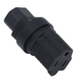 thumbnail image 1 of IEC320 C14 To NEMA 5 15R Power Adapter, 125V Reinforcing Design C14 To 5 15R Adapter PVC Outer Cover Male To Female 2pcs  for UPS Power Supply for Table Lamp, 1 of 7
