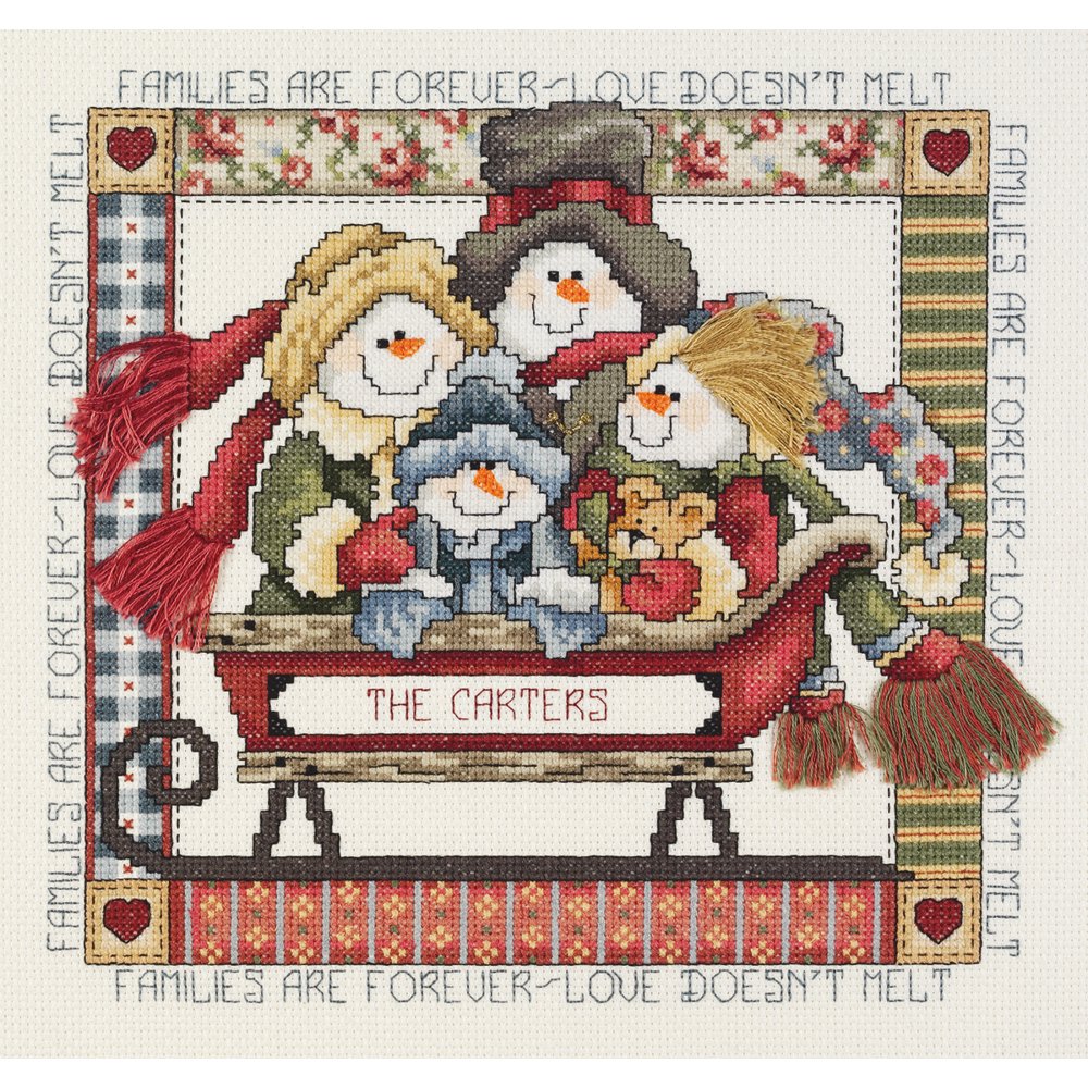 Families Are Forever Counted Cross Stitch Kit9"X81/2" 14 Count