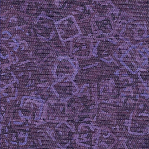 Ahgly Company Machine Washable Indoor Square Transitional Plum Purple Area Rugs, 5' Square