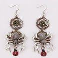 thumbnail image 2 of Western Fashion 69604 Steampunk Earring with Spider & Lady Bug, Gold, 2 of 2