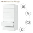 thumbnail image 3 of Homfa 6 Drawer White Dresser, Modern Storage Cabinet for Bedroom,Tall Chest of Drawers for Living Room, 3 of 11