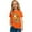 Orange, variant on lnmuld Girls Summer Tops Soft Casual Short Sleeve Graphic Print Tee Comfortable Kids T-Shirt for Everyday Wear Size:8-9 Years