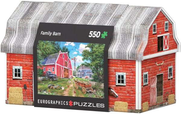 thumbnail image 1 of Casse-tête de Ferme Familiale en Boîte Métallique 550 Pcs, 1 of 3