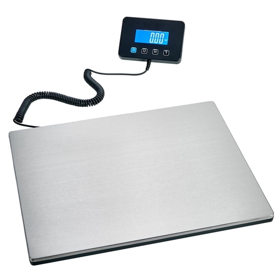 Smart Weigh Digital Postal Shipping Scale, Heavy Duty Wide Platform, 440 lb Capacity, Hold & Tare Function, Two Power Supply Methods