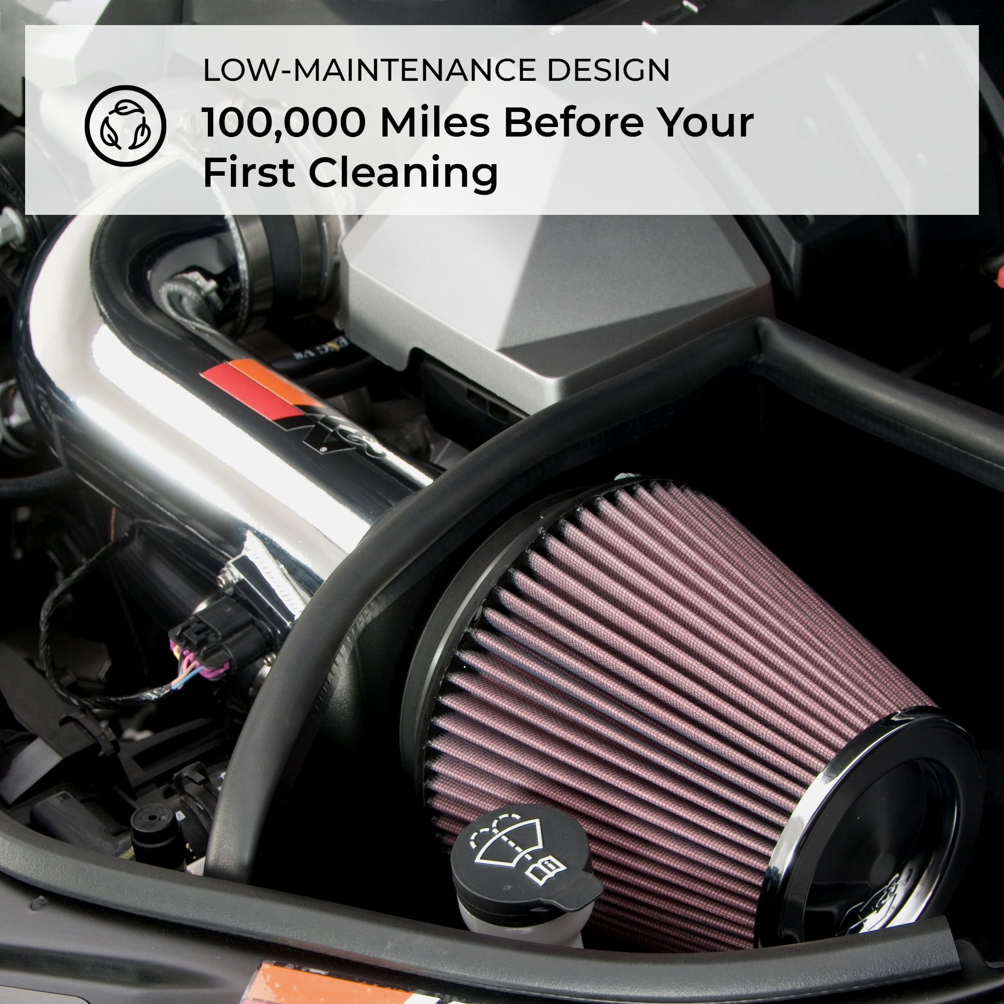 K&N Typhoon Cold Air Intake System: Easy Installation, Engineered to Maximize Airflow, Boost Horsepower & Torque, 69-6000TP