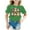 Green, variant on Kiijoy Toddler Girls Graphic Tee Cartoon Cat Print Short Sleeve T-Shirt for Kids, Sizes 2-4