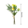 thumbnail image 2 of Ramo de flores artificiales Simulación de banquete de boda Decoración floral Decoración del hogar Flor falsa, Amarillo Inevent HA7253-06B, 2 of 2