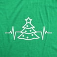 thumbnail image 2 of Mens Christmas Tree Heart Beat T Shirt Funny Cool Xmas Party Tee for Guys Graphic Tees, 2 of 9