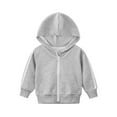 thumbnail image 4 of newwalpole Boys Zip-Up Fleece Hoodies Sweater Jacket Light Gray for Size 3-4 Years, 4 of 7
