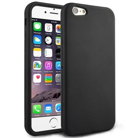 Insten Black Gel Silicone Rubber Soft Skin Case Cover For Apple iPhone