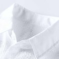 thumbnail image 4 of Tisuna Mens Button Down Shirts Short Sleeve Cotton Loose Fit Summer T-Shirts Mens Classic Collared Casual Shirts With Pocket For Everyday Wear White Size Xxxxl, 4 of 9