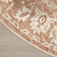 thumbnail image 5 of Nourison Astra Machine Washable 5'3" x Round Rust Vintage Indoor Rug, 5 of 9