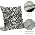 thumbnail image 4 of Black Cheetah Pillow Covers 16x16 Inch Set of 2 Black and White Leopard Print Throw Pillow Covers Animal Spots Outdoor Pillowcase Cushion Cover Modern Decorative Pillows for Couch Bed Sofa Home Decor, 4 of 6