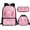 Axolotl Love Heart Pink, variant on Shark School Backpack Set for Boys 6-7 8-9 Kids Bookbag with Lunchbox Pencil Case 3 in 1 Elementary Kindergarten Book Bag with Insulated Lunch Bag Pencil Pouch for Girls