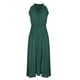 thumbnail image 3 of ICHUANYI Liquidación Vestidos adelgazantes fruncidos con cinturón, informales, sin mangas, con cuello redondo y cintura sólida para mujer ICHUANYI WER2023082204208, 3 of 5