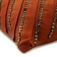 thumbnail image 2 of Throw Pillow Cover, Pillowcase&nbsp;With Zipper, Rust Decorative Pillow Cover, Couch Cushion Cover 20x20 inch (50x50 cm) Suede Pleated Crystal Embroidered Pillow Cover - Crystal Rust, 2 of 3