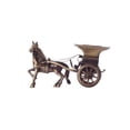 thumbnail image 4 of eCraftIndia Antique Finish European Horse Cart Brass Showpiece (15 cm x 8 cm x 9, Brown), 4 of 7