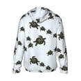 thumbnail image 3 of Daiia Sea Turtle UPF 50+ Sun Protection Hoodie Jacket Lightweight Long Sleeve Sun Shirt for Women Men with Pocket Hiking Outdoor-3X-Large, 3 of 9