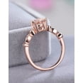 thumbnail image 5 of HeartsAndYou 1.6ct Round Natural Peach Morganite Moissanite Accents Ring 14k SOLID Rose Gold, 5 of 9