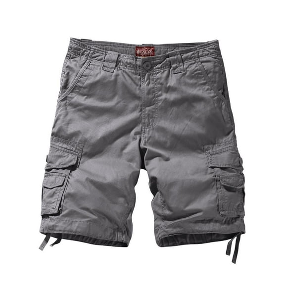 Cargo Short Match Comfort para hombre, color gris, talla M/30