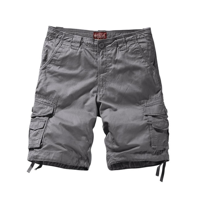 Short Cargo Match para Hombre Confort 3056 Gris Talla 2XL/36