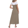 thumbnail image 5 of Asklazy Women's Casual Flowy Maxi Dress,V Neck Adjustable Spaghetti Strap Long Dress with Pockets,US Size,Light Coffee,M, 5 of 9