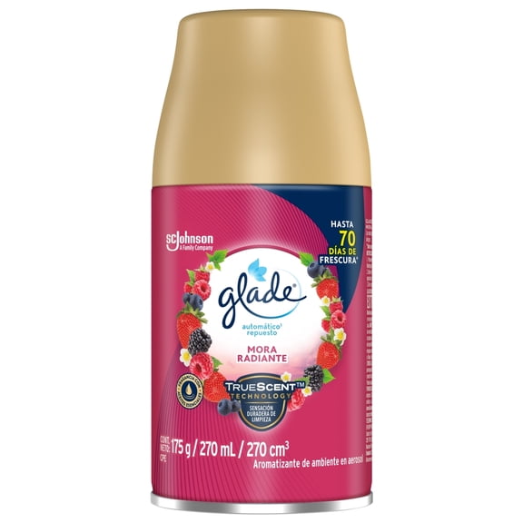 Aromatizante Automático en Aerosol Glade Mora Radiante Repuesto de 175 g