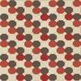 thumbnail image 1 of Ahgly Company Indoor Square Patterned FireBrick Red Area Rugs, 8' Square, 1 of 6