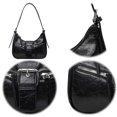 thumbnail image 4 of Bolso Retro para Axila  Cruzado Elegante Mujer Color Sólido Diario Niñas Al Aire Libre, 4 of 9