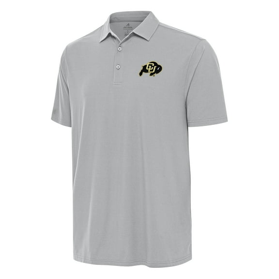 Men's Antigua Gray Colorado Buffaloes Era Polo