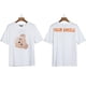 thumbnail image 1 of Versión correcta de PA camiseta de manga corta Palm Angel Decapitated Bear Angels Butterfly Print Teddy Bear Love Half SleeveGran cabeza de oso blanco, 1 of 5