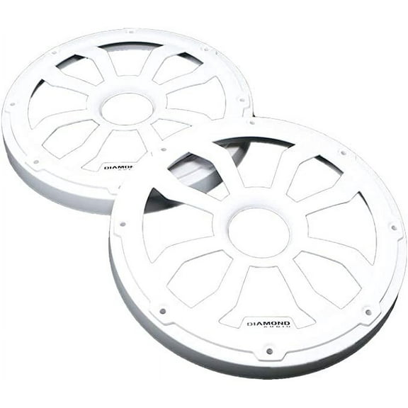 HXM8FWW -8" Flush Mount Speaker Grills, Pair (White)