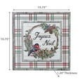 thumbnail image 2 of Christmas Wood Plaid Border Wall Sign Joyeux Noel, 2 of 3