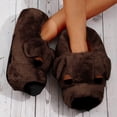 thumbnail image 5 of ZTTD Dog Design Novelty Slippers for Men and Women Cute Soft Animal Funny Home Indoor Winter Warm Floor Shoes Cartoon Coffee, 5 of 7