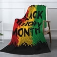 thumbnail image 3 of XMXT Flannel Warm Throw Blanket, Black History Month Pattern Bedroom Decor Blankets for Bed Couch Living Room, 50 x 70 inches, 3 of 9