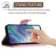 thumbnail image 5 of Elegant Case for Samsung S23 Wallet Case RFID Blocking Card Slots Holder with Shoulder&Crossbody Strap, Magnetic Folio Kickstand Handbag Flip Phone Cover for Samsung Galaxy S23, Pink, 5 of 8