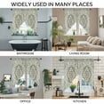 thumbnail image 3 of Sage Green Boho Swag Valances for Windows, Kitchen Curtains 36 Inch Length 2 Panels Set, Vintage Abstract Art Ethnic Tribe Short Curtains for Small Windows Rod Pocket Cafe Curtains Drapes 28"x36", 3 of 8