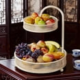 thumbnail image 1 of Cesta de frutas, frutero antideslizante de 2 niveles, soporte de almacenamiento, cesta para verduras, cuenco para cocina, encimera de verduras, sala d Blanco, 1 of 8