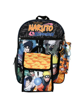 Naruto Uzumaki Shippuden Unisex 18 Laptop Backpack, Black Orange - Walmart .com