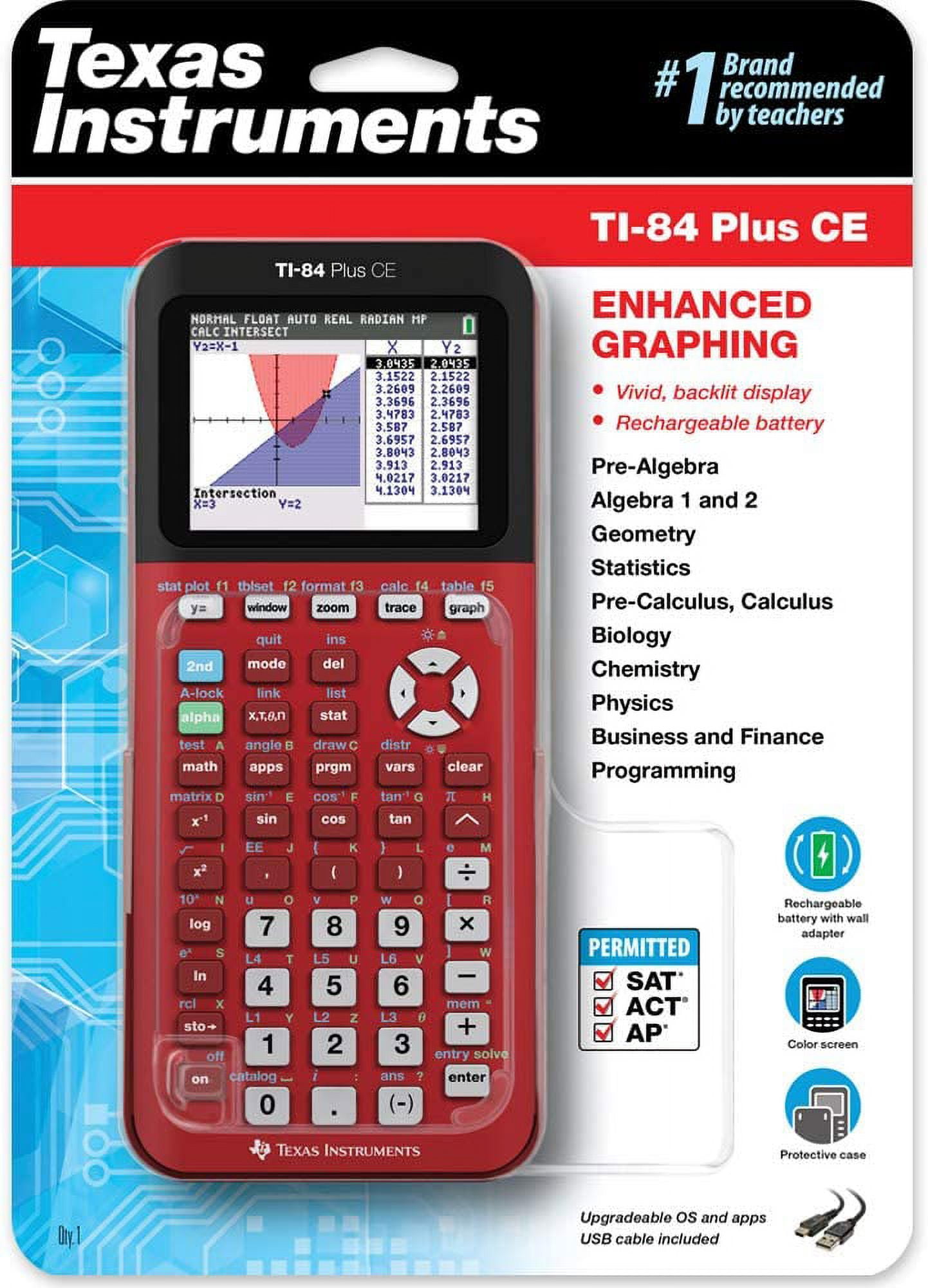 その他 Texas Instruments TI-84 Plus CE Texas Instruments Ti-84 Plus CE Graphing Calculator Teacher Pack