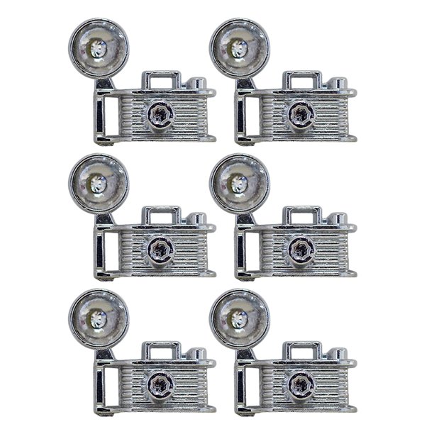 KAKOWELY 6 piezas de cámara retro en miniatura, modelo de minicámara, accesorios para casa de muñecas