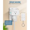thumbnail image 2 of DEWNEWILS Remote Control Outlet with Timer, Indoor Remote Timer Outlet, 100FT Wireless Control Range, 15A/1875W, Remote Outlet Switch Countdown Time, 2 of 7