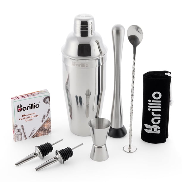Bartender Kit Barillio Mixology de 8 piezas con set de coctelera