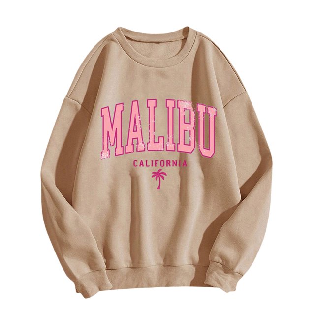 HNMKIU Chemise à Manches Longues Femme Imprimé MSLIBU Adulte Unisexe Col Rond Sweat à Capuche