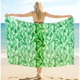 thumbnail image 5 of LA LEELA Women's Bikini Beach Wrap Swimwear Cover up Bathing suit Summer Wraps Swimsuit Sarong Skirts for Women One Size Parakeet, Leaves, 5 of 5