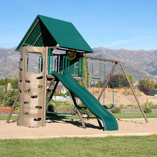 Outdoor Playsets Black Friday 2021 Swing Set Deals Slide Black - Main Image