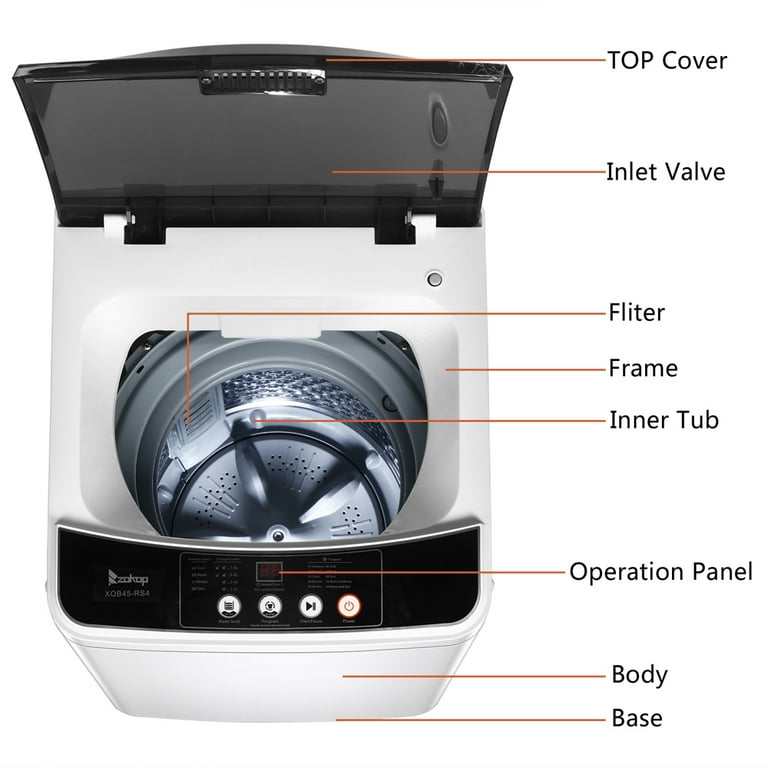 Giantex Full Automatic Washing Machine, 8.8lbs Portable Washer and